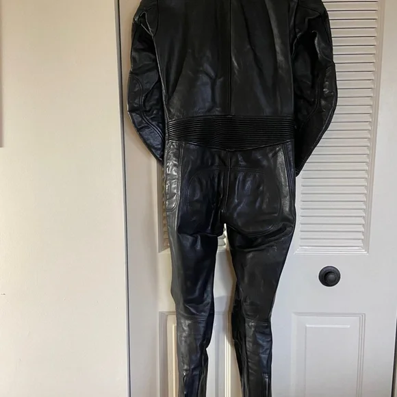 VANSON black LEATHER CATSUIT